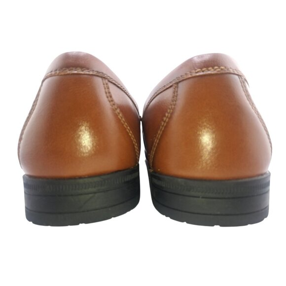 George Men’s Loafers Slip-On Dress Shoes Brown Memory Foam Size 7.5M - Picture 9 of 9